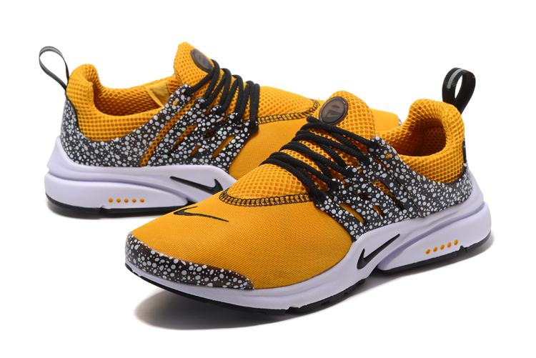 Nike Air Presto Gold Safari Yellow Blak Grey Running Shoes - Click Image to Close